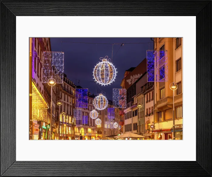 Framed Print : Christmas decorations, La Petite France, Strasbourg, Alsace, Bas-Rhin, France Framed Print : Christmas decorations, La Petite France, Strasbourg, Alsace, Bas-Rhin, France
