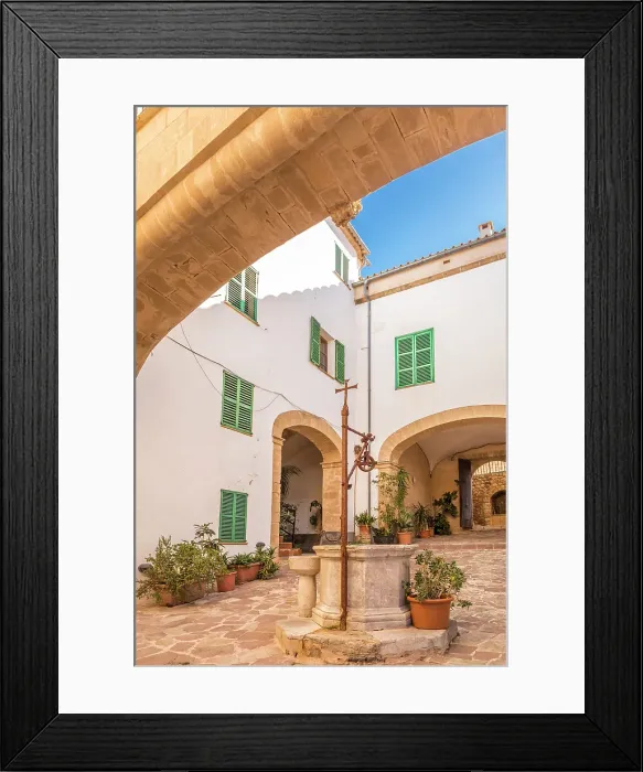 Framed Print : Former Baronia Monastery in Banyalbufar, Serra de Tramuntana, Mallorca, Balearic Islands, Spain Framed Print : Former Baronia Monastery in Banyalbufar, Serra de Tramuntana, Mallorca, Balearic Islands, Spain