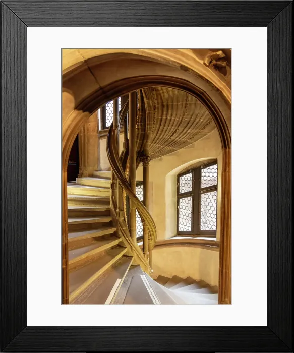 Framed Print : Spiral staircase in the Alsatian museum, Strasbourg, Alsace, Bas-Rhin, France Framed Print : Spiral staircase in the Alsatian museum, Strasbourg, Alsace, Bas-Rhin, France