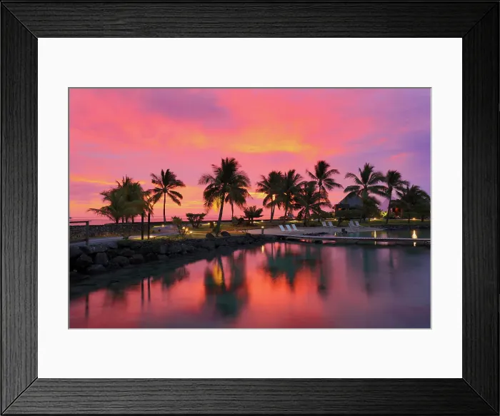 Framed Print : Sunset, Mo'orea, Society Islands, Pacific Ocean, French Polynesia Framed Print : Sunset, Mo'orea, Society Islands, Pacific Ocean, French Polynesia