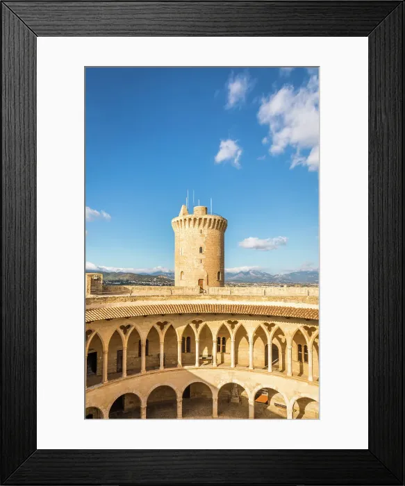 Framed Print : Castell de Bellver in Palma de Mallorca, Mallorca, Balearic Islands, Spain Framed Print : Castell de Bellver in Palma de Mallorca, Mallorca, Balearic Islands, Spain