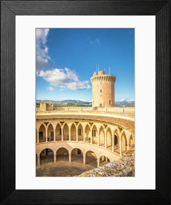 Framed Print : Castell de Bellver in Palma de Mallorca, Mallorca, Balearic Islands, Spain Framed Print : Castell de Bellver in Palma de Mallorca, Mallorca, Balearic Islands, Spain