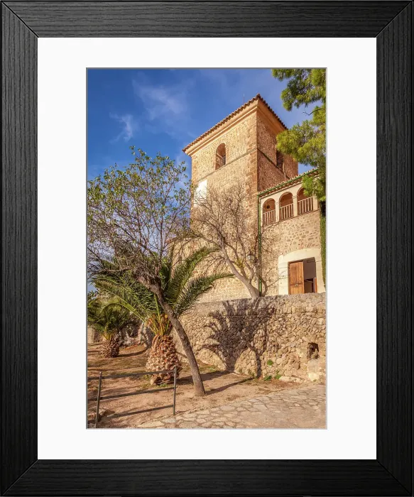 Framed Print : Old church in Deia in the Serra de Tramuntana, Mallorca, Balearic Islands, Spain Framed Print : Old church in Deia in the Serra de Tramuntana, Mallorca, Balearic Islands, Spain