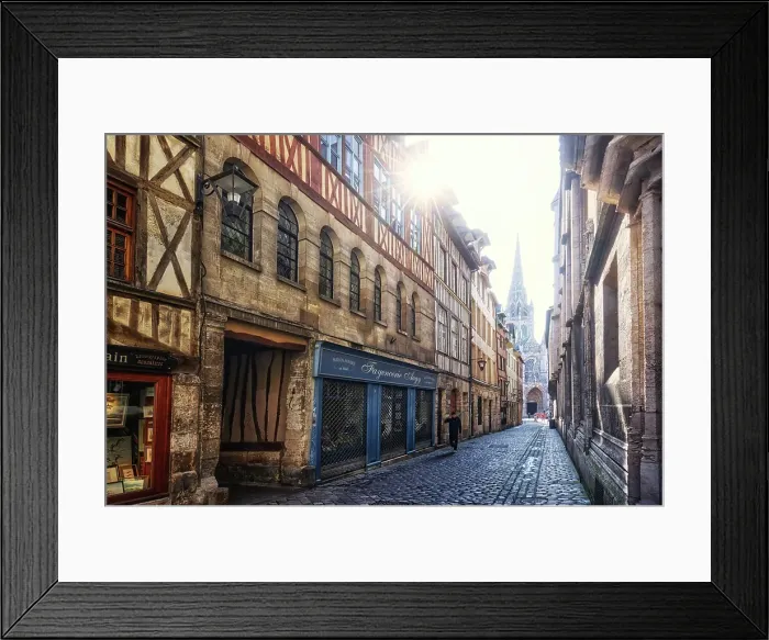 Framed Print : Europe. France, Normandy, Normandie. Seine, Haute-Normandie, Seine-Maritime. Rouen Framed Print : Europe. France, Normandy, Normandie. Seine, Haute-Normandie, Seine-Maritime. Rouen