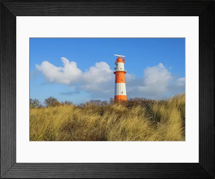 Framed Print : Small or electric lighthouse at south beach, Borkum, East Frisian Islands, Lower Saxony, Germany Framed Print : Small or electric lighthouse at south beach, Borkum, East Frisian Islands, Lower Saxony, Germany