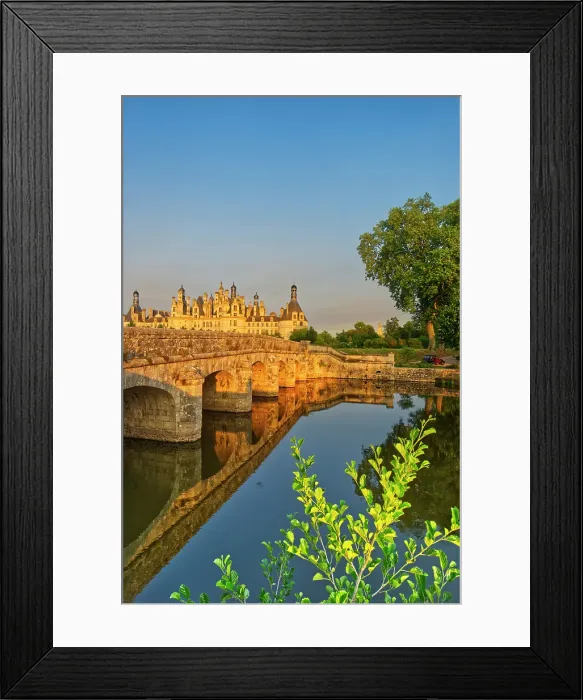 Framed Print : France, Centre-Val de Loire, Valle della Loira, Loir-et-Cher. Castello di Chambord, Château de Chambord View of the Castle built in year 1519 by french king Francois I