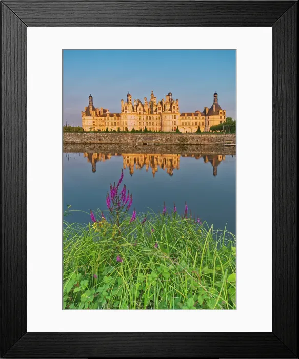 Framed Print : France, Centre-Val de Loire, Valle della Loira, Loir-et-Cher. Castello di Chambord, Château de Chambord View of the Castle built in year 1519 by french king Francois I