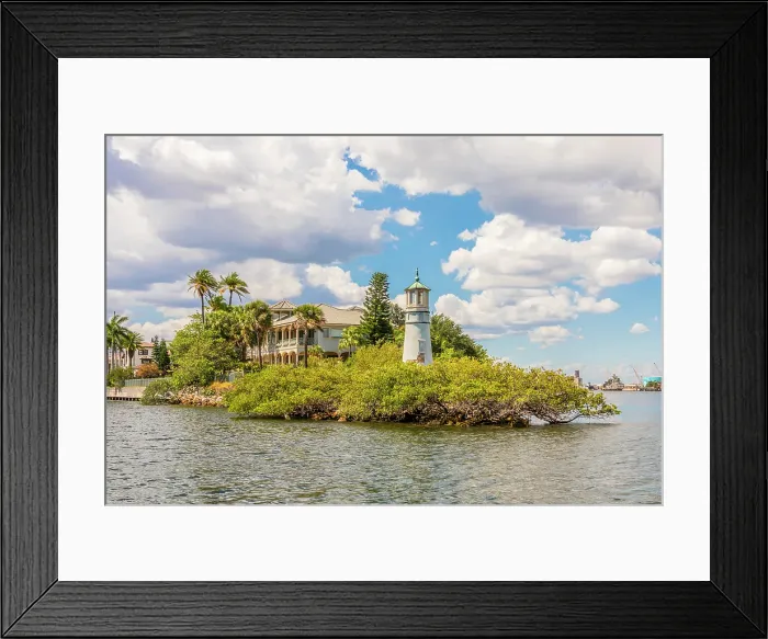 Framed Print : Lighthouse, Hillsborough River, Tampa, Florida, USA Framed Print : Lighthouse, Hillsborough River, Tampa, Florida, USA