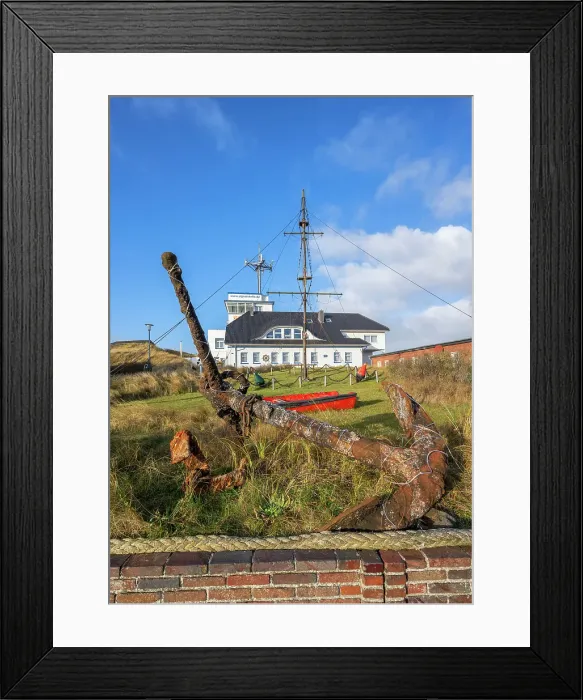 Framed Print : Signalstation Borkum, hotel, Borkum, East Frisian Islands, Lower Saxony, Germany Framed Print : Signalstation Borkum, hotel, Borkum, East Frisian Islands, Lower Saxony, Germany