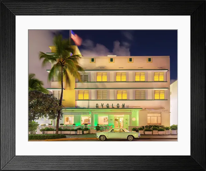 Framed Print : Ocean Drive Art Deco District, illuminated with iconic Neon Colors South Beach, Miami Beach, Florida, USA Framed Print : Ocean Drive Art Deco District, illuminated with iconic Neon Colors South Beach, Miami Beach, Florida, USA