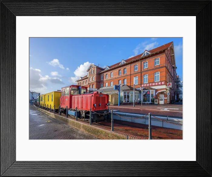 Framed Print : Borkum local railway, Borkum, East Frisian Islands, Lower Saxony, Germany Framed Print : Borkum local railway, Borkum, East Frisian Islands, Lower Saxony, Germany