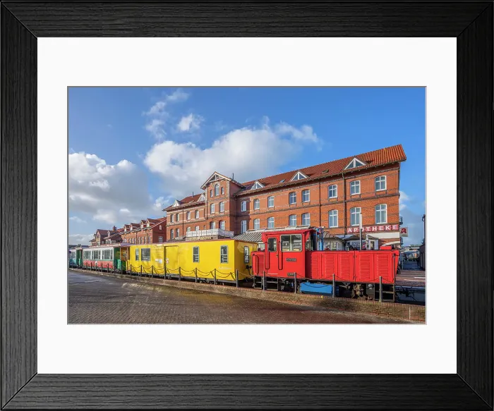 Framed Print : Borkum local railway, Borkum, East Frisian Islands, Lower Saxony, Germany Framed Print : Borkum local railway, Borkum, East Frisian Islands, Lower Saxony, Germany