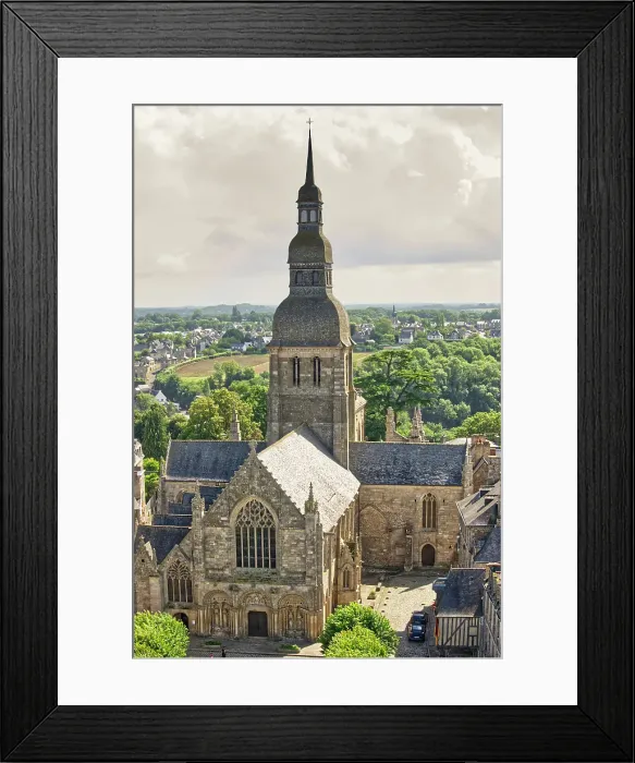Framed Print : France, Brittany, Bretagne. Côtes-d'Armor. Dinan. Old part of the city Framed Print : France, Brittany, Bretagne. Côtes-d'Armor. Dinan. Old part of the city