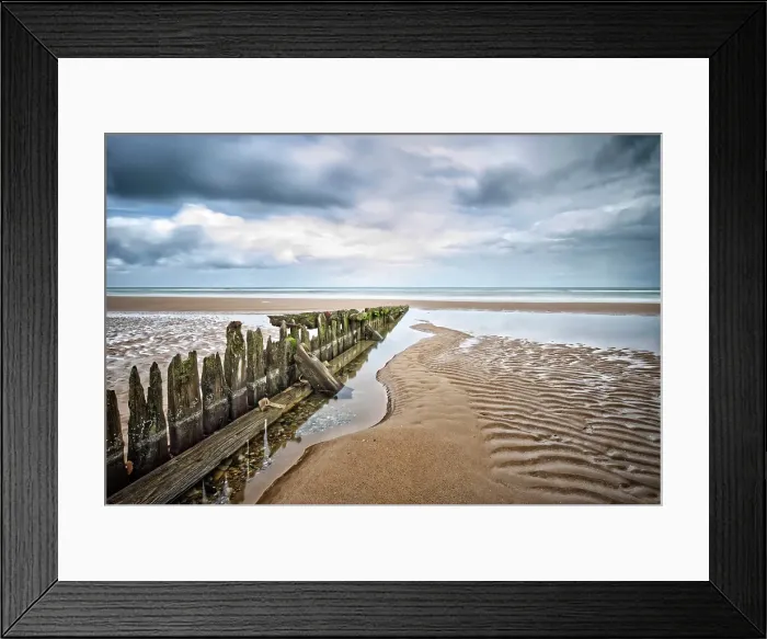 Framed Print : France. Francia. Normandy, Normandie, English Channel. Omaha Beach