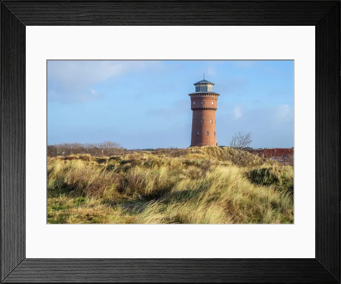 Framed Print : Old water tower museum, Borkum, East Frisian Islands, Lower Saxony, Germany Framed Print : Old water tower museum, Borkum, East Frisian Islands, Lower Saxony, Germany
