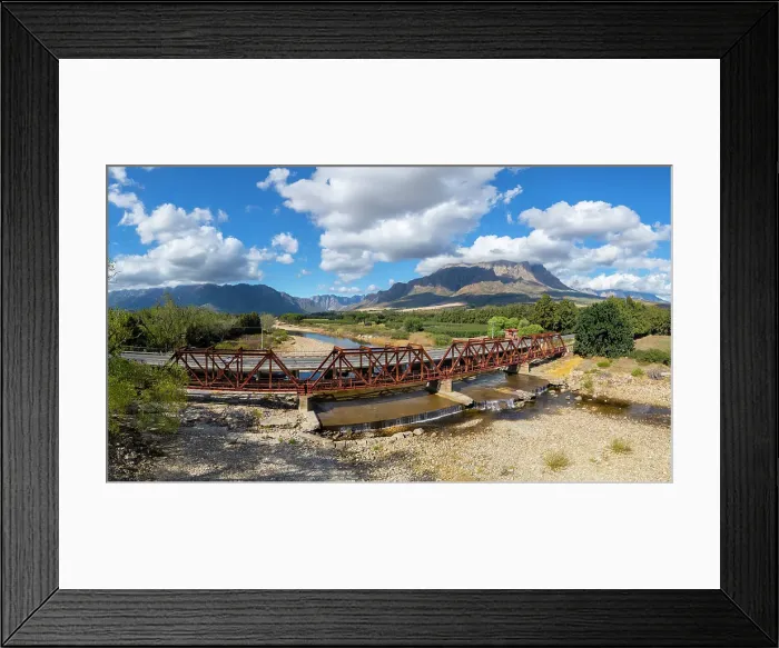 Framed Print : Bridge over Breerivier, Wolseley, Western Cape, South Africa Framed Print : Bridge over Breerivier, Wolseley, Western Cape, South Africa