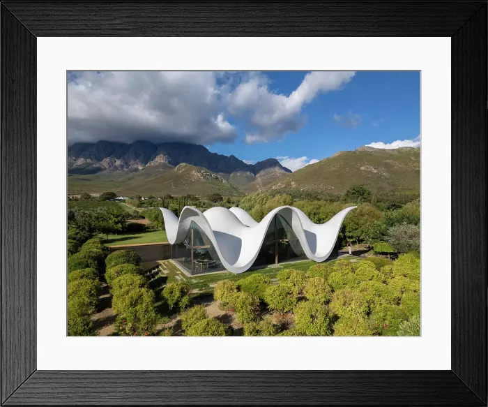 Framed Print : Chapel at Bosjes WIne Estate, Breede River, Western Cape, South Africa