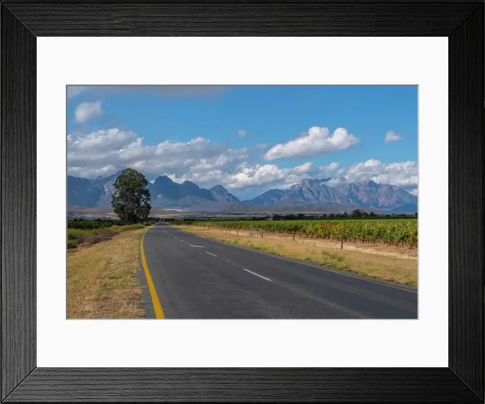 Framed Print : Road to Worcester & Langeberg Mountains, Western Cape, South Africa Framed Print : Road to Worcester & Langeberg Mountains, Western Cape, South Africa