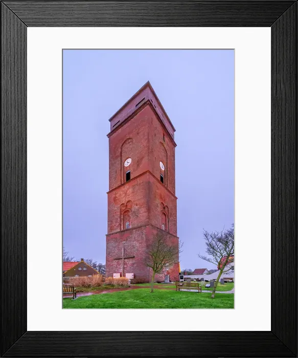 Framed Print : Old lighthouse at dusk, Borkum, East Frisian Islands, Lower Saxony, Germany Framed Print : Old lighthouse at dusk, Borkum, East Frisian Islands, Lower Saxony, Germany