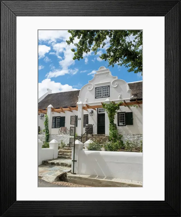 Framed Print : Cape Dutch style house, Tulbagh, Western Cape, South Africa Framed Print : Cape Dutch style house, Tulbagh, Western Cape, South Africa