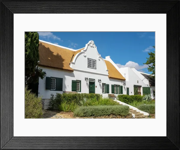 Framed Print : Cape Dutch style house, Tulbagh, Western Cape, South Africa Framed Print : Cape Dutch style house, Tulbagh, Western Cape, South Africa