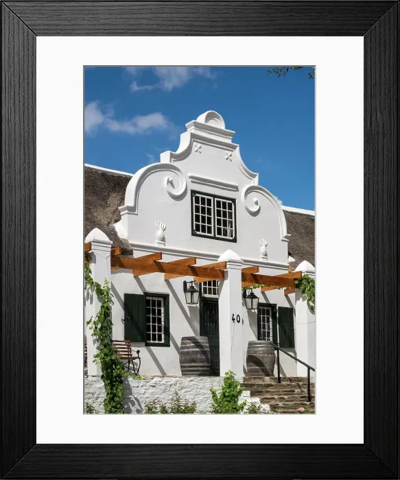 Framed Print : Cape Dutch style house, Tulbagh, Western Cape, South Africa Framed Print : Cape Dutch style house, Tulbagh, Western Cape, South Africa