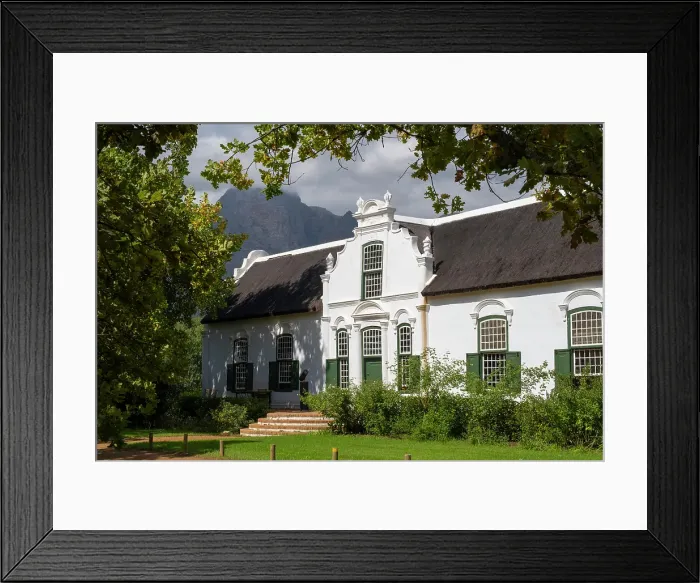 Framed Print : Boschendal Wine Estate, Stellenbosch, Western Cape, South Africa