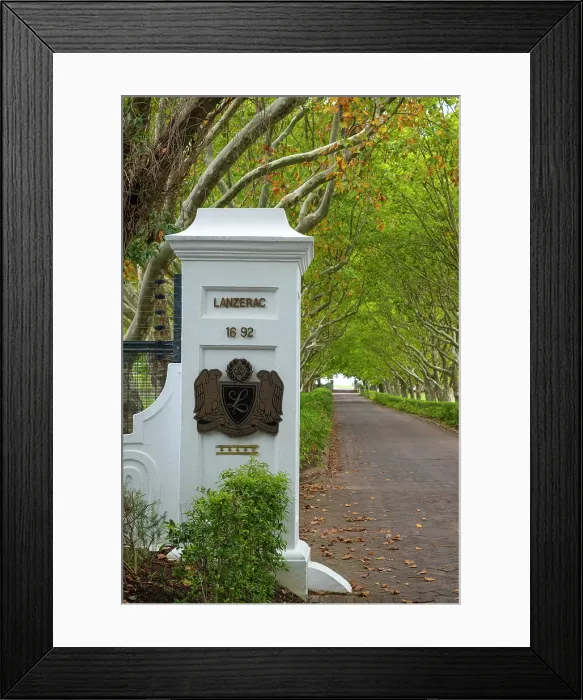Framed Print : Lanzerac Wine Estate, Stellenbosch, Western Cape, South Africa