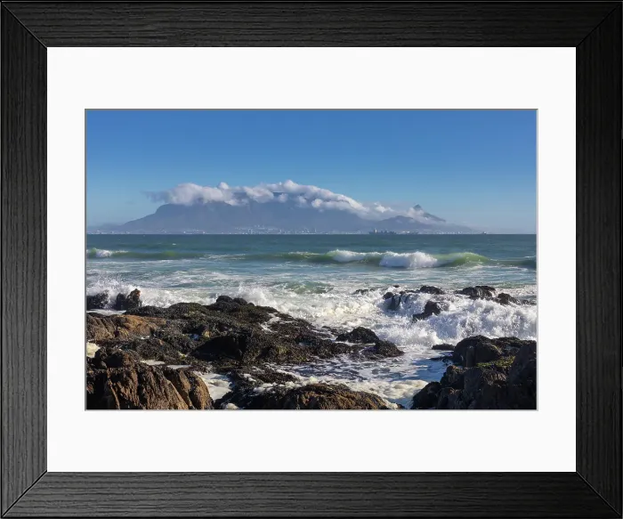 Framed Print : Table Mountan and Bloubergstrand, Cape Town, Western Cape, South Africa Framed Print : Table Mountan and Bloubergstrand, Cape Town, Western Cape, South Africa