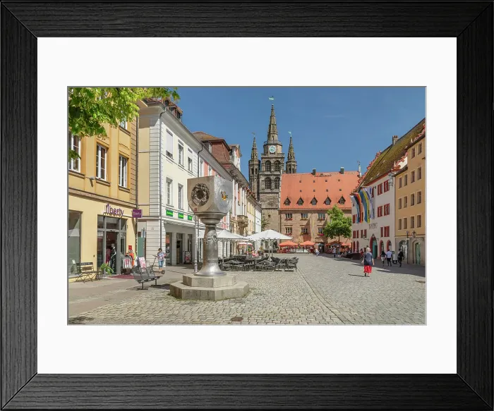 Framed Print : Martin Luther Square and St.Gumbertus church, Ansbach, Altmühl Valley; Middle Franconia; Bavaria; Germany Framed Print : Martin Luther Square and St.Gumbertus church, Ansbach, Altmühl Valley; Middle Franconia; Bavaria; Germany