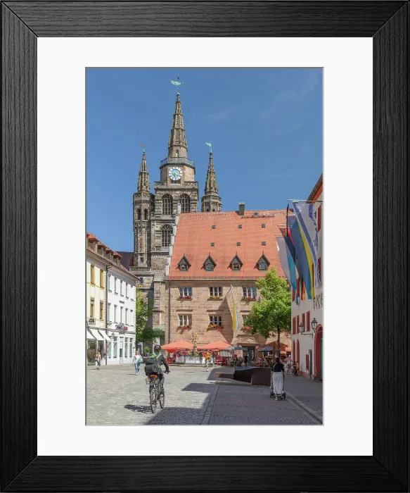 Framed Print : Martin Luther Square and St.Gumbertus church, Ansbach, Altmühl Valley; Middle Franconia; Bavaria; Germany Framed Print : Martin Luther Square and St.Gumbertus church, Ansbach, Altmühl Valley; Middle Franconia; Bavaria; Germany