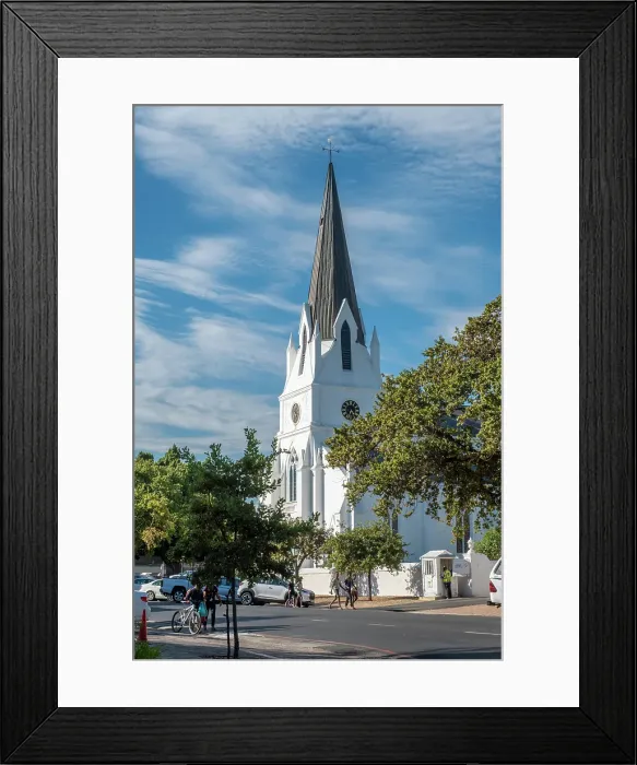 Framed Print : Moedergemeente church, Stellenbosch, Western Cape, South Africa Framed Print : Moedergemeente church, Stellenbosch, Western Cape, South Africa