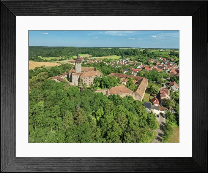 Framed Print : Teutonic Order Castle in Virnsbach bei Ansbach, Middle Franconia; Bavaria; Germany Framed Print : Teutonic Order Castle in Virnsbach bei Ansbach, Middle Franconia; Bavaria; Germany