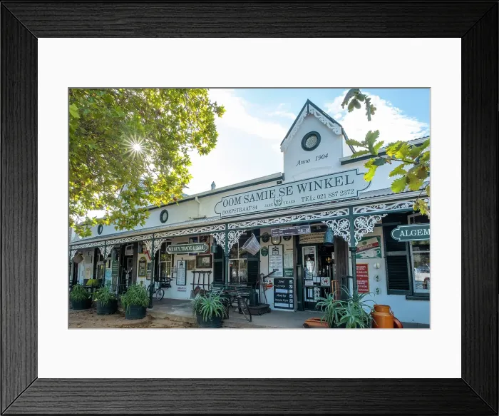 Framed Print : Oom Samie Se Winkel store, Dorp Street, Stellenbosch, Western Cape, South Africa Framed Print : Oom Samie Se Winkel store, Dorp Street, Stellenbosch, Western Cape, South Africa