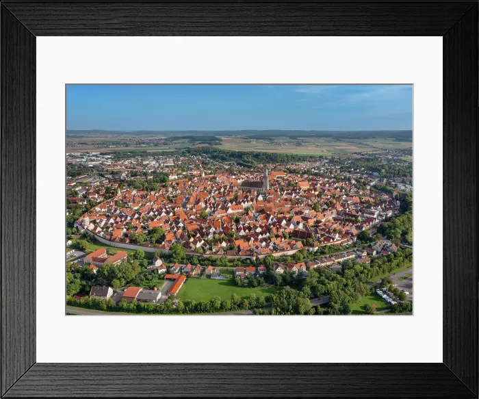 Framed Print : Old town of Nördlingen, Romantic Road, Swabia, Bavaria; Germany; Framed Print : Old town of Nördlingen, Romantic Road, Swabia, Bavaria; Germany;