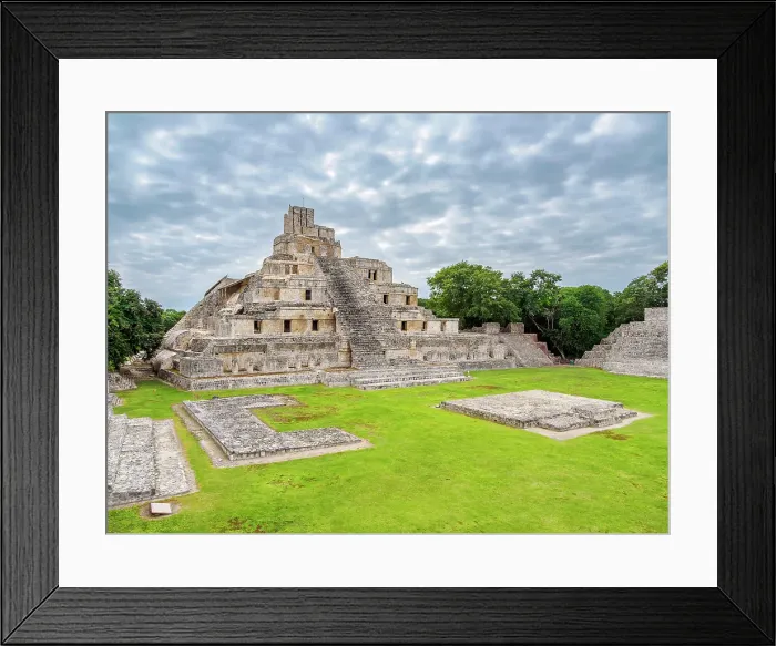 Framed Print : Temple of Five Floors, Great Acropolis, Edzna Archaeological Site, Campeche State, Mexico Framed Print : Temple of Five Floors, Great Acropolis, Edzna Archaeological Site, Campeche State, Mexico