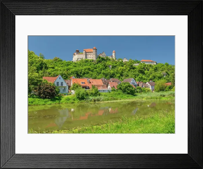 Framed Print : Harburg Castle, Harburg, Romantic Road, Swabia, Bavaria; Germany