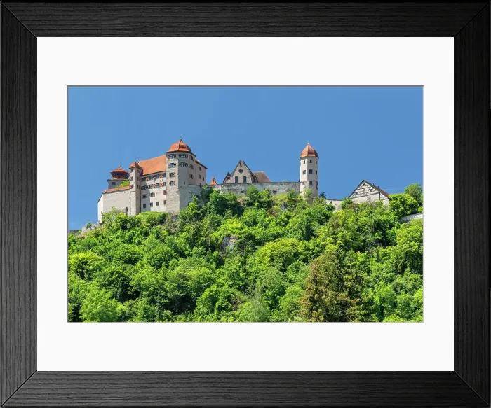 Framed Print : Harburg Castle, Harburg, Romantic Road, Swabia, Bavaria; Germany