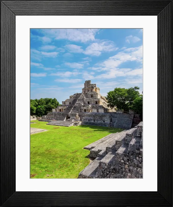 Framed Print : Temple of Five Floors, Great Acropolis, Edzna Archaeological Site, Campeche State, Mexico Framed Print : Temple of Five Floors, Great Acropolis, Edzna Archaeological Site, Campeche State, Mexico