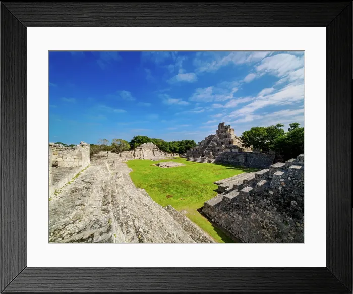 Framed Print : Temple of Five Floors, Great Acropolis, Edzna Archaeological Site, Campeche State, Mexico Framed Print : Temple of Five Floors, Great Acropolis, Edzna Archaeological Site, Campeche State, Mexico