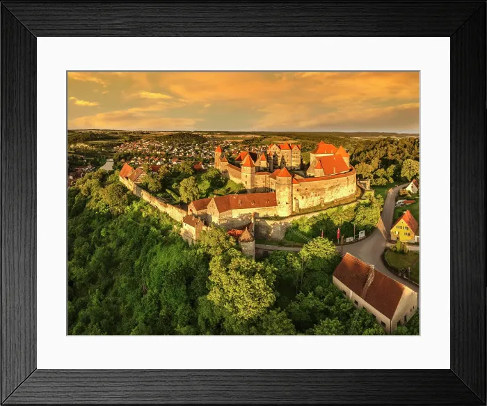 Framed Print : Harburg Castle, Harburg, Romantic Road, Swabia, Bavaria; Germany Framed Print : Harburg Castle, Harburg, Romantic Road, Swabia, Bavaria; Germany