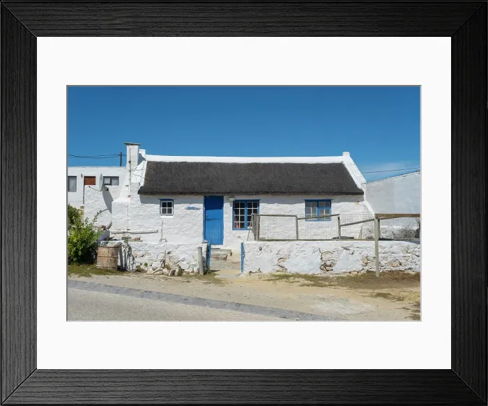 Framed Print : Thatched cottage, Arniston, Overberg region, Western Cape, South Africa Framed Print : Thatched cottage, Arniston, Overberg region, Western Cape, South Africa