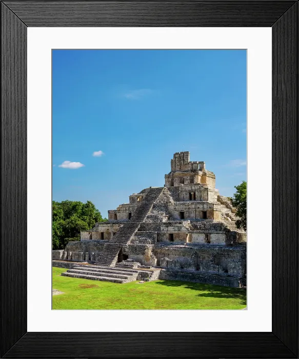 Framed Print : Temple of Five Floors, Great Acropolis, Edzna Archaeological Site, Campeche State, Mexico Framed Print : Temple of Five Floors, Great Acropolis, Edzna Archaeological Site, Campeche State, Mexico