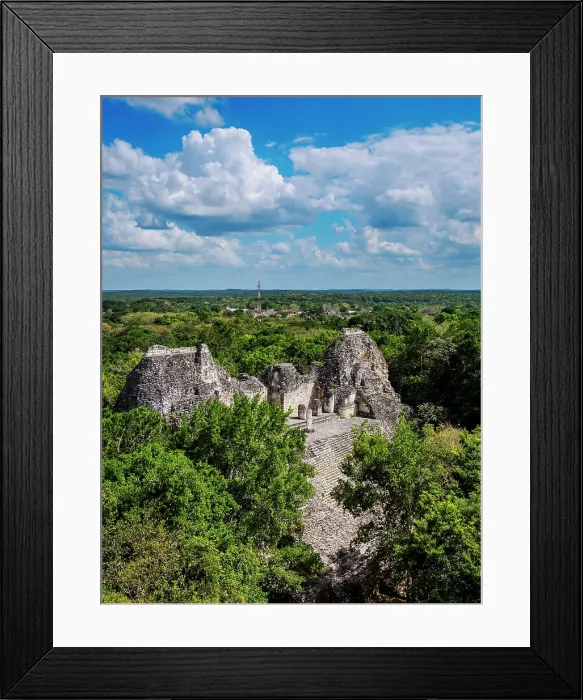 Framed Print : Structure VIII, elevated view, Becan Archaeological Site, Campeche State, Mexico Framed Print : Structure VIII, elevated view, Becan Archaeological Site, Campeche State, Mexico