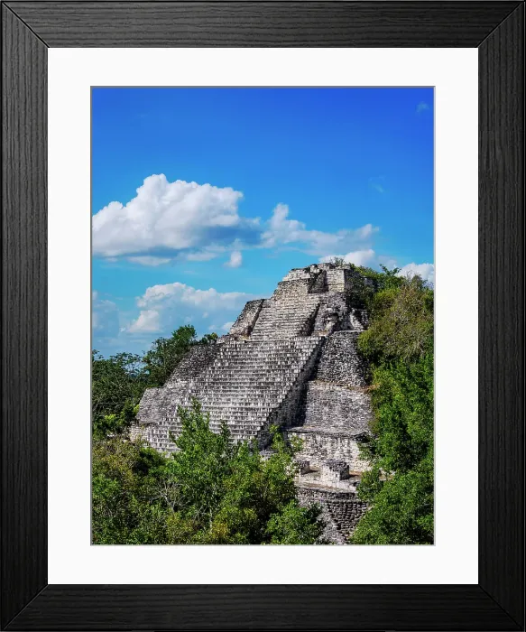 Framed Print : Structure IX, elevated view, Becan Archaeological Site, Campeche State, Mexico Framed Print : Structure IX, elevated view, Becan Archaeological Site, Campeche State, Mexico