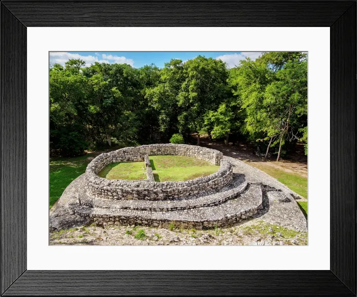 Framed Print : Edzna Archaeological Site, Campeche State, Mexico