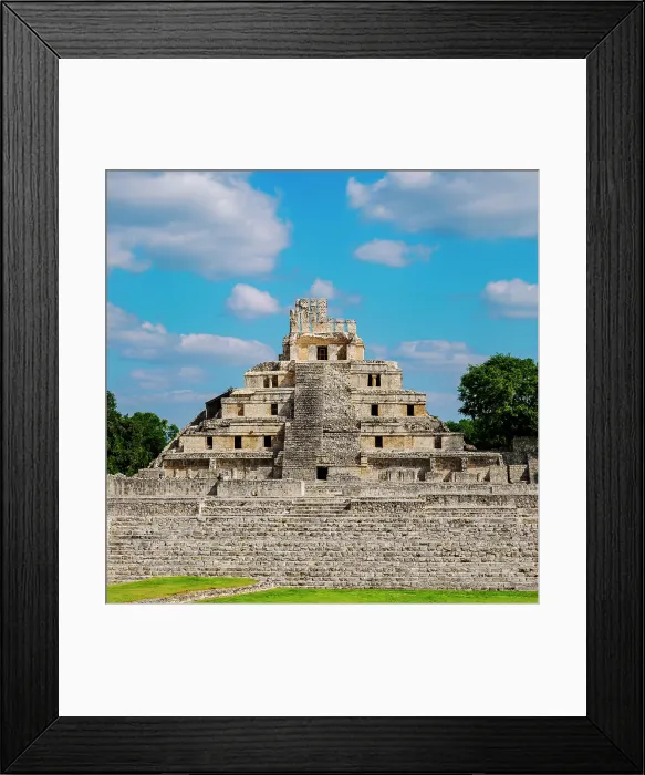 Framed Print : Temple of Five Floors, Great Acropolis, Edzna Archaeological Site, Campeche State, Mexico Framed Print : Temple of Five Floors, Great Acropolis, Edzna Archaeological Site, Campeche State, Mexico