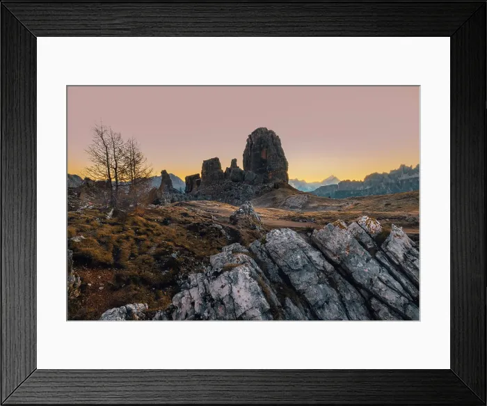 Framed Print : Cinque Torri in the Dolomites, Province of Belluno, Veneto, Italy Framed Print : Cinque Torri in the Dolomites, Province of Belluno, Veneto, Italy