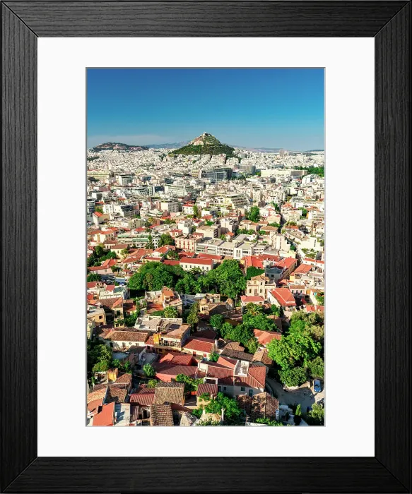 Framed Print : View over central Athens, Greece Framed Print : View over central Athens, Greece