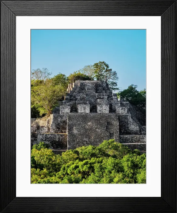 Framed Print : Structure II, Calakmul Archaeological Site, Campeche State, Mexico